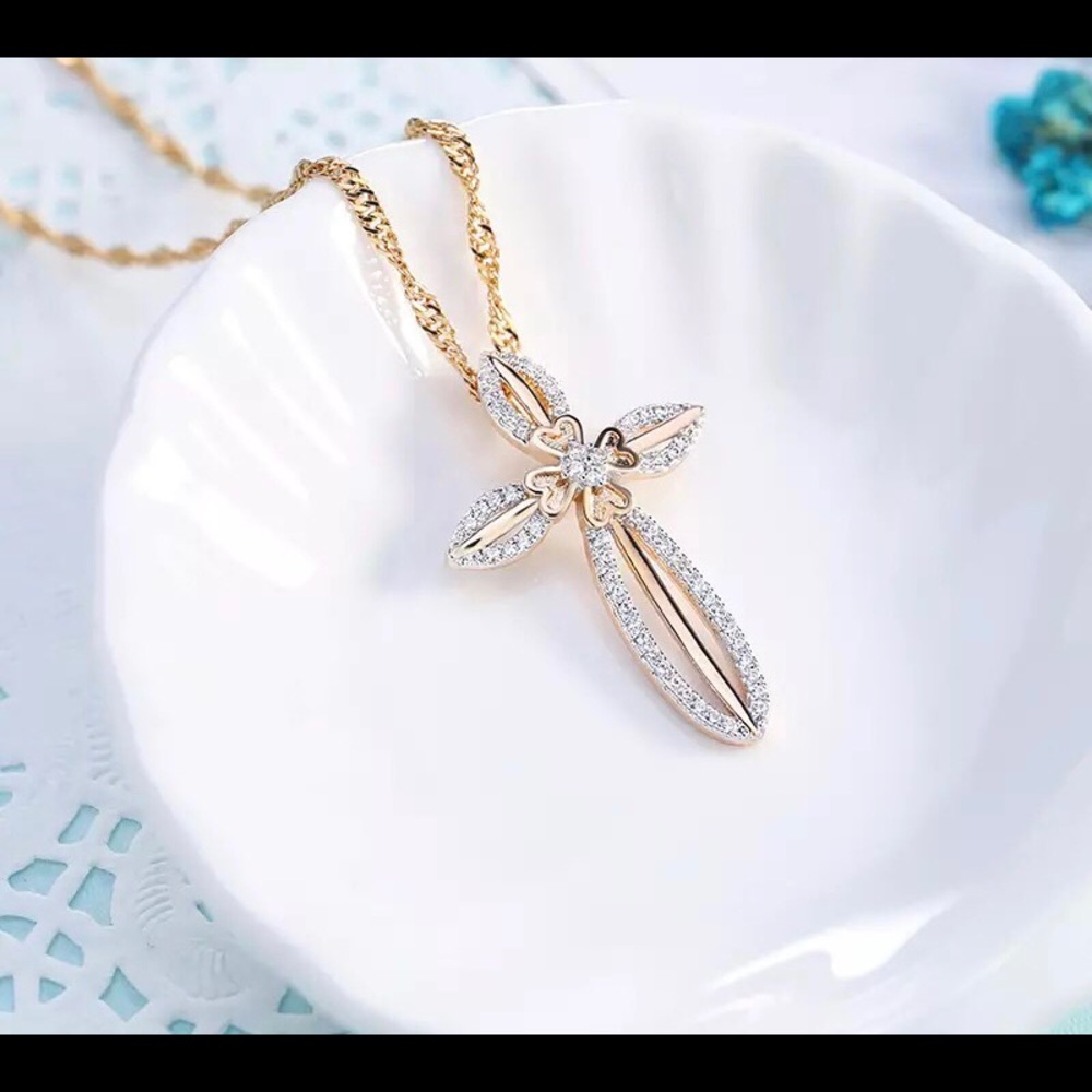 Gold Cross Necklace
